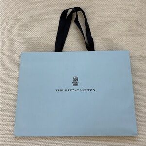 Ritz Carlton iconic Blue Tote gift Bag